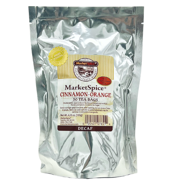 MarketSpice® Cinnamon-Orange *DECAF* 50ct Teabag Package