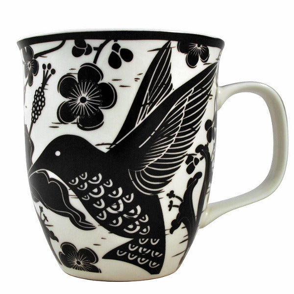 Karma Gifts 16 oz Black and White Boho Mug Mermaid - Cute Coffee and Tea  Mug - Ceramic Coffee Mugs for Women and Men