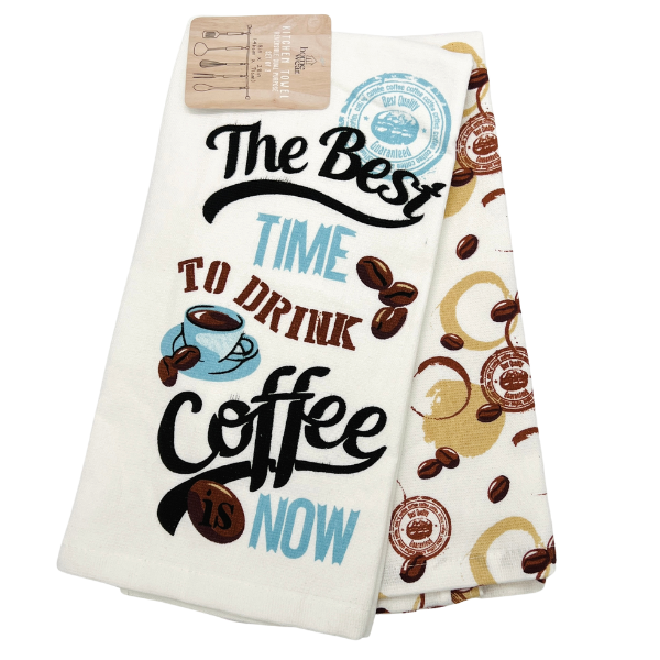 Coffee themed online dish towels