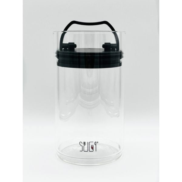 Black & Glass Large Canister – MarketSpice