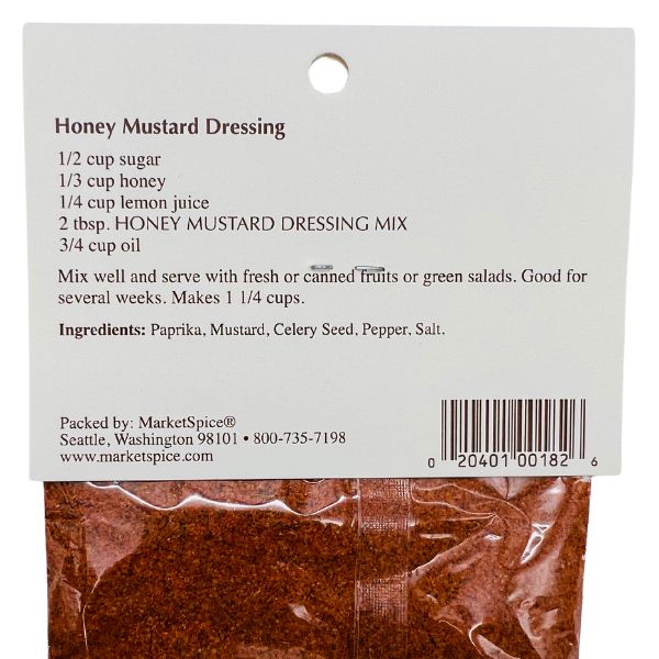 Honey Mustard Dressing 1.5oz Package Honey Mustard Dressing 1.5oz Package