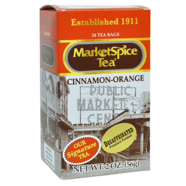 MarketSpice® Cinnamon-Orange *DECAF* 24ct Teabag Box